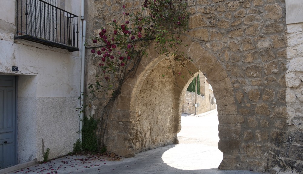 Puerta de Zorita y restos de la muralla medieval